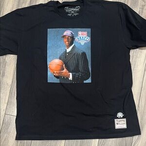 Mitchell & Ness Black NBA Draft Graphic Tee. Tracy McGrady